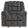 Drake Charcoal Rocker Recliner -Furniture Specialty Shop 810519655