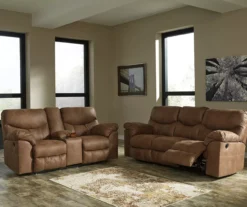 Boxberg Bark Faux Leather Reclining Sofa -Furniture Specialty Shop 810519664 810519667 1