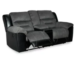 Earhart Faux Leather Reclining Console Loveseat -Furniture Specialty Shop 810519695 4