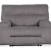 Coombs Charcoal Wide Seat Power Recliner -Furniture Specialty Shop 810519706