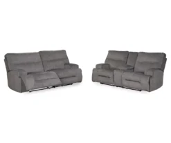 Coombs Charcoal Reclining Sofa -Furniture Specialty Shop 810519707 810519691 1
