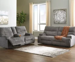 Coombs Charcoal Reclining Sofa -Furniture Specialty Shop 810519707 810519691 2