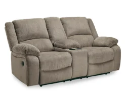 Draycoll Pewter Reclining Console Loveseat 13 Draycoll Pewter Reclining Console Loveseat -Furniture Specialty Shop 810519716 1