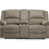 Draycoll Pewter Reclining Console Loveseat -Furniture Specialty Shop 810519716