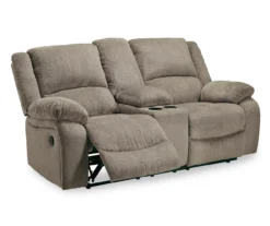Draycoll Pewter Reclining Console Loveseat 15 Draycoll Pewter Reclining Console Loveseat -Furniture Specialty Shop 810519716 2