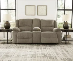 Draycoll Pewter Reclining Console Loveseat 17 Draycoll Pewter Reclining Console Loveseat -Furniture Specialty Shop 810519716 4