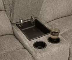 Draycoll Pewter Reclining Console Loveseat 18 Draycoll Pewter Reclining Console Loveseat -Furniture Specialty Shop 810519716 5