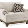 Harleson Wheat Nailhead Trim Chair And A Half -Furniture Specialty Shop 810519750