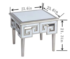 Shelton Silver Mirror End Table 13 Shelton Silver Mirror End Table -Furniture Specialty Shop 810519898 3