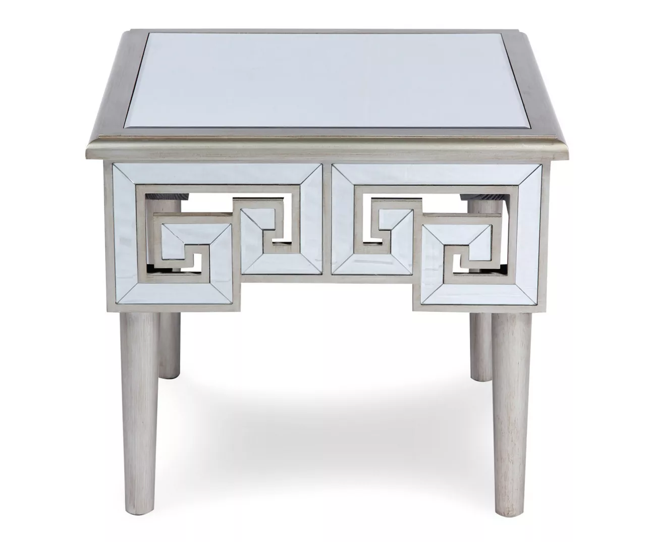 Shelton Silver Mirror End Table 3 Shelton Silver Mirror End Table