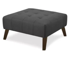 Jasper Charcoal Pebble Square Ottoman -Furniture Specialty Shop 810519916 2