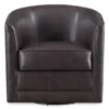 Willow River Hammond Faux Leather Swivel Accent Chair 2 Willow River Hammond Faux Leather Swivel Accent Chair -Furniture Specialty Shop 810519938 1