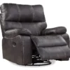 New Albany Dark Graphite Leather Look Micro Suede Swivel Reclining Glider 2 New Albany Dark Graphite Leather Look Micro Suede Swivel Reclining Glider -Furniture Specialty Shop 810519941 1