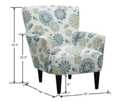 Middleton Cascade Teal Accent Chair -Furniture Specialty Shop 810519948 5