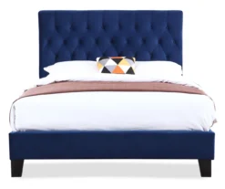 Decatur Navy Twin Upholstered Bed -Furniture Specialty Shop 810519977 1