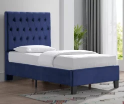 Decatur Navy Twin Upholstered Bed -Furniture Specialty Shop 810519977 11
