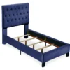 Decatur Navy Twin Upholstered Bed -Furniture Specialty Shop 810519977 9