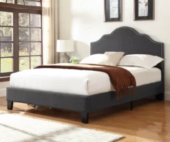 Lombard Charcoal Gray Full Upholstered Bed -Furniture Specialty Shop 810519983 7