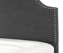 Lombard Charcoal Gray California King Upholstered Bed -Furniture Specialty Shop 810519986 3