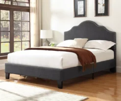 Lombard Charcoal Gray California King Upholstered Bed -Furniture Specialty Shop 810519986 7