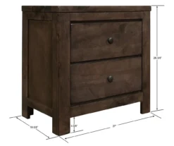 Florence 2-Drawer Nightstand -Furniture Specialty Shop 810519987 5