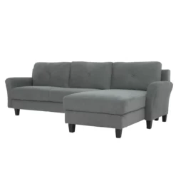 Hayward Gray Rolled Arm Sectional -Furniture Specialty Shop 810524579 14