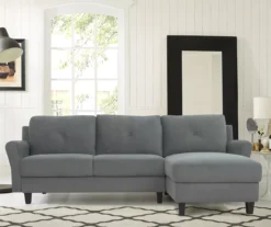 Hayward Gray Rolled Arm Sectional -Furniture Specialty Shop 810524579 9