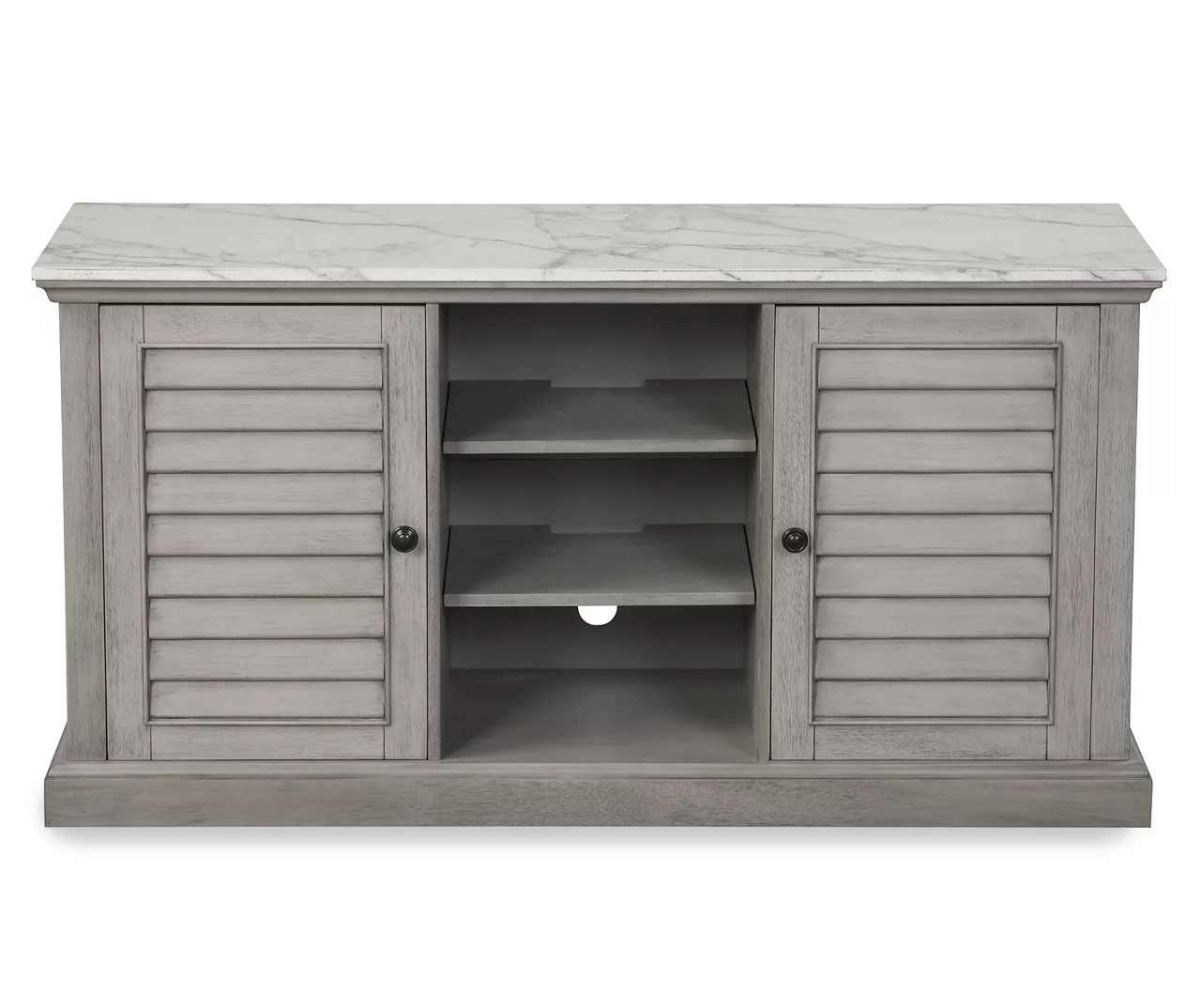 52" Faux Marble Shutter Door TV Stand 3 52" Faux Marble Shutter Door TV Stand