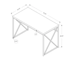 Monarch Metal Computer Desk 31 Monarch Metal Computer Desk -Furniture Specialty Shop 810527355 5
