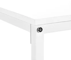 White Metal L-Shaped Corner Desk -Furniture Specialty Shop 810527370 7