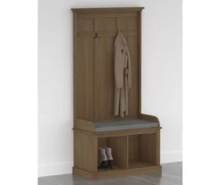 Real Living Villa Park 2-Hook Hall Tree With Cushioned Bench 23 Real Living Villa Park 2-Hook Hall Tree With Cushioned Bench -Furniture Specialty Shop 810529576 1