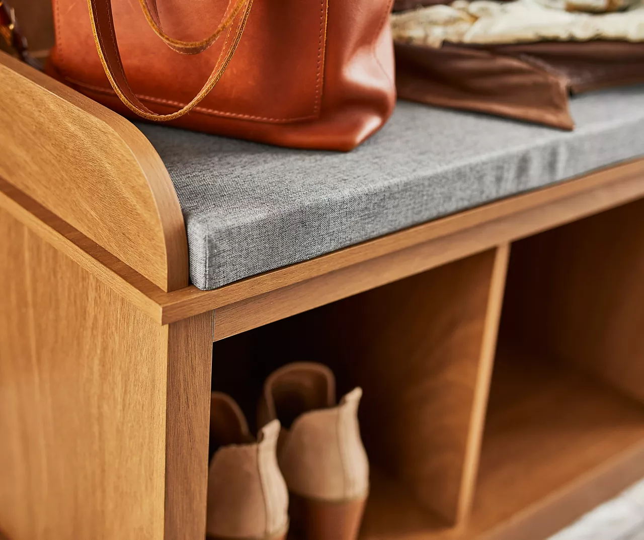 Real Living Villa Park 2-Hook Hall Tree With Cushioned Bench 9 Real Living Villa Park 2-Hook Hall Tree With Cushioned Bench - Image 7