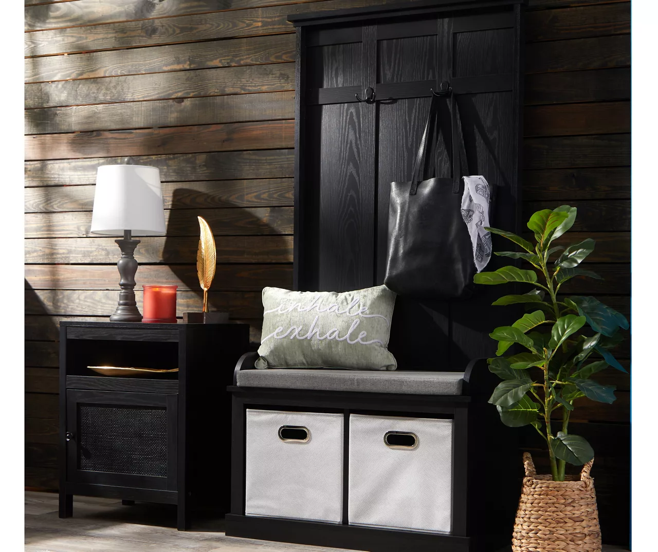 Real Living Villa Park 2-Hook Hall Tree With Cushioned Bench 12 Real Living Villa Park 2-Hook Hall Tree With Cushioned Bench - Image 10