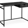 Black Marble Look Computer Desk -Furniture Specialty Shop 810533363 2