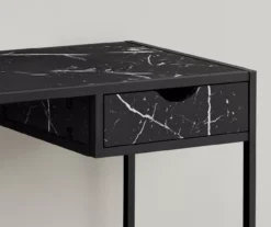 Black Marble Look Computer Desk -Furniture Specialty Shop 810533363 4