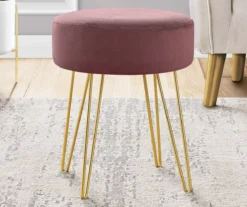Hairpin Leg Upholstered Ottoman -Furniture Specialty Shop 810533414 1