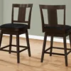 Faux Leather Swivel Bar Stools, 2-Pack -Furniture Specialty Shop 810533431 1