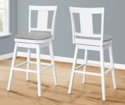 Faux Leather Swivel Bar Stools, 2-Pack 21 Faux Leather Swivel Bar Stools, 2-Pack -Furniture Specialty Shop 810533432 1