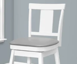 Faux Leather Swivel Bar Stools, 2-Pack 33 Faux Leather Swivel Bar Stools, 2-Pack -Furniture Specialty Shop 810533432 4