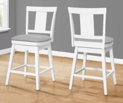 Faux Leather Swivel Bar Stools, 2-Pack 19 Faux Leather Swivel Bar Stools, 2-Pack -Furniture Specialty Shop 810533433 1