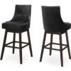 Button Tufted Faux Leather Swivel Bar Stools, 2-Pack 1 Button Tufted Faux Leather Swivel Bar Stools, 2-Pack -Furniture Specialty Shop 810533438 2