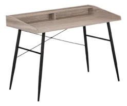 2-Cubby Computer Desk With Hutch -Furniture Specialty Shop 810533451 2