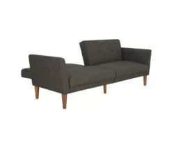 Regal Gray Linen Convertible Sleeper Futon -Furniture Specialty Shop 810535613 5