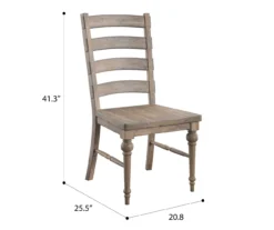 Sandstone Buff Ladderback Upholstered Dining Chairs, 2-Pack 13 Sandstone Buff Ladderback Upholstered Dining Chairs, 2-Pack -Furniture Specialty Shop 810535746 2