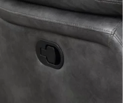 Paulson Gray Faux Leather Swivel Gliding Recliner -Furniture Specialty Shop 810535759 4