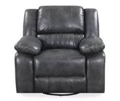 Paulson Gray Faux Leather Swivel Gliding Recliner -Furniture Specialty Shop 810535759 5