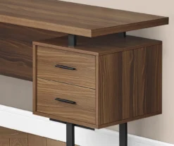 Walnut Wood Look 3-Drawer L-Shaped Corner Computer Desk -Furniture Specialty Shop 810535778 4