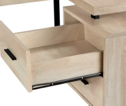 Natural Wood Look 3-Drawer L-Shaped Corner Comptuer Desk -Furniture Specialty Shop 810535780 8