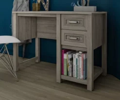 Sierra Ridge Levi Light Walnut Pedestal Desk -Furniture Specialty Shop 810538117 3