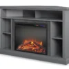 Flaxton Graphite Gray Electric Corner Fireplace Console -Furniture Specialty Shop 810538183 3